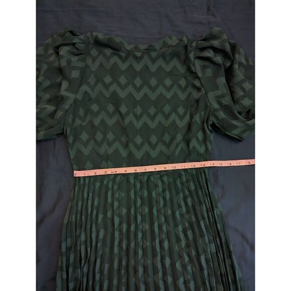 ASOS design Chevron Dobby maxi dress in green nwt sz 6 - Picture 4 of 6